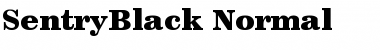 SentryBlack Normal Font