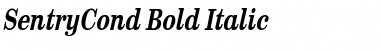SentryCond Bold Italic Font