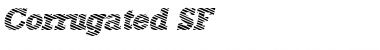 Corrugated SF Bold Italic Font