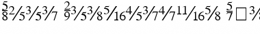 Seri Fractions Plain Font