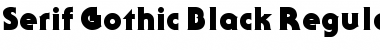 Download Serif Gothic Black Font