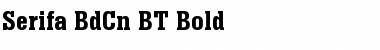 Serifa BdCn BT Bold