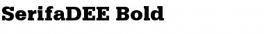 SerifaDEE Bold Font
