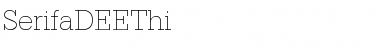 SerifaDEEThi Regular Font