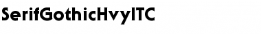 SerifGothicHvyITC Font