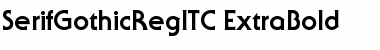 SerifGothicRegITC ExtraBold Font