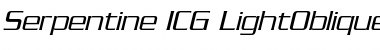 Serpentine ICG Font