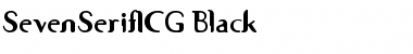 SevenSerifICG Black Font