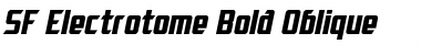 SF Electrotome Bold Oblique Font