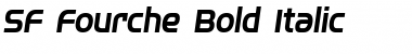 SF Fourche Bold Italic Font