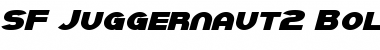 SF Juggernaut2 Bold Italic Font