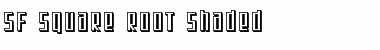 SF Square Root Shaded Regular Font