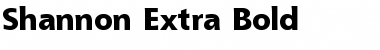 Shannon Extra Bold Regular Font