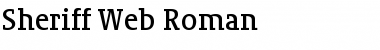 Sheriff Web-Roman Regular Font