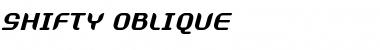 Shifty Medium Italic Font
