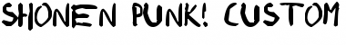 shonen punk! custom Regular Font