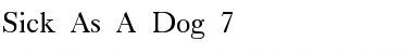 Download Sick As A Dog 7 Font