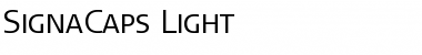 SignaCaps-Light Regular Font