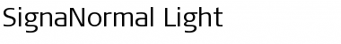 SignaNormal-Light Regular Font