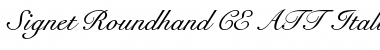 Signet Roundhand Italic Font