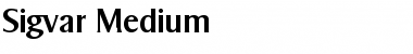 Sigvar-Medium Regular Font