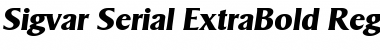 Download Sigvar-Serial-ExtraBold Font