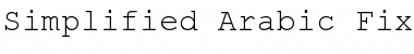 Simplified Arabic Fixed Regular Font