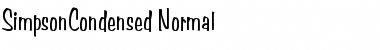 SimpsonCondensed Normal Font