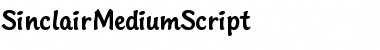 SinclairMediumScript Regular Font