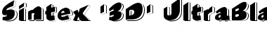 Sintex '3D' UltraBlack Regular Font