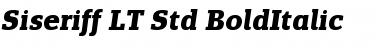 Siseriff LT Std BoldItalic Regular Font