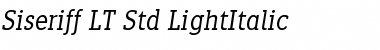 Siseriff LT Std LightItalic Regular Font