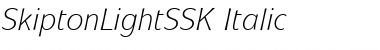 SkiptonLightSSK Italic Font