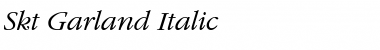 Skt Garland Italic