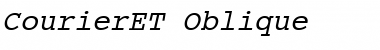 CourierET Oblique Font