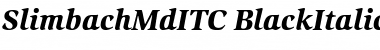 SlimbachMdITC Black Italic SlimbachMdITC Black Italic