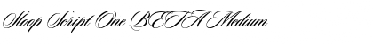 Sloop Script One BETA Medium Font
