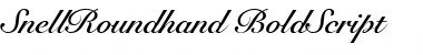 SnellRoundhand BoldScript Font