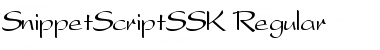 SnippetScriptSSK Regular Font