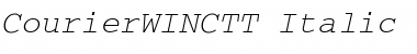 CourierWINCTT Italic Font