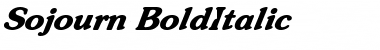 Sojourn BoldItalic Font