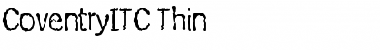 CoventryITC Thin Font
