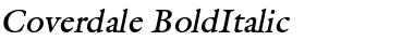 Coverdale BoldItalic Font