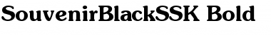 SouvenirBlackSSK Bold Font