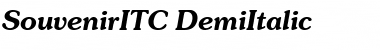 SouvenirITC Demi Italic