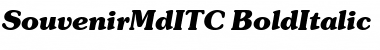 SouvenirMdITC Bold Italic Font