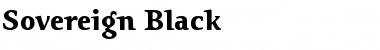Sovereign-Black Regular Font
