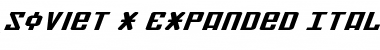 Soviet X-Expanded Italic X-Expanded Italic Font