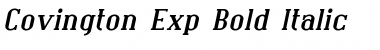 Covington Exp Bold Italic Font