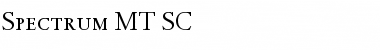 Spectrum MT SC Regular Font